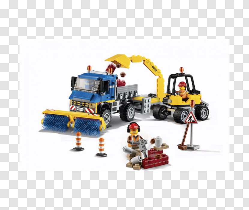 Lego City LEGO 60152 Sweeper & Excavator Toy Architecture - Block Transparent PNG