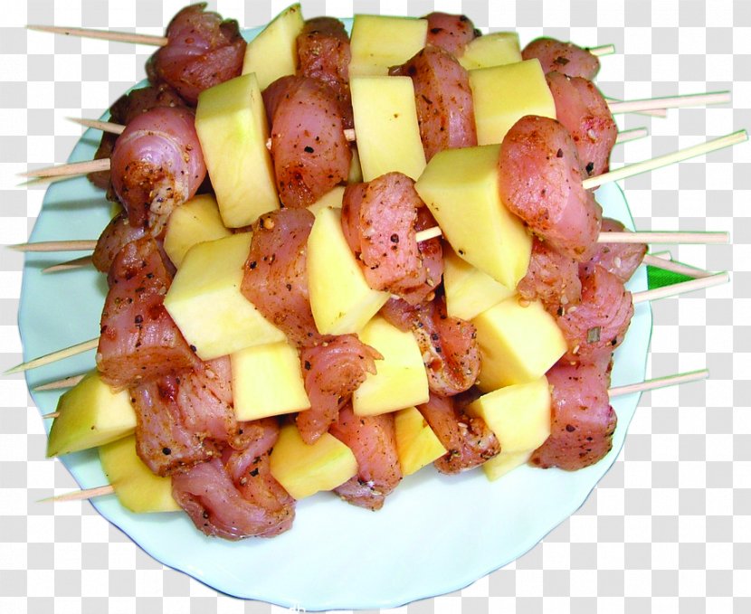 Barbecue Sandwich Kebab Shashlik Skewer - Recipe - Potato Skewers Transparent PNG