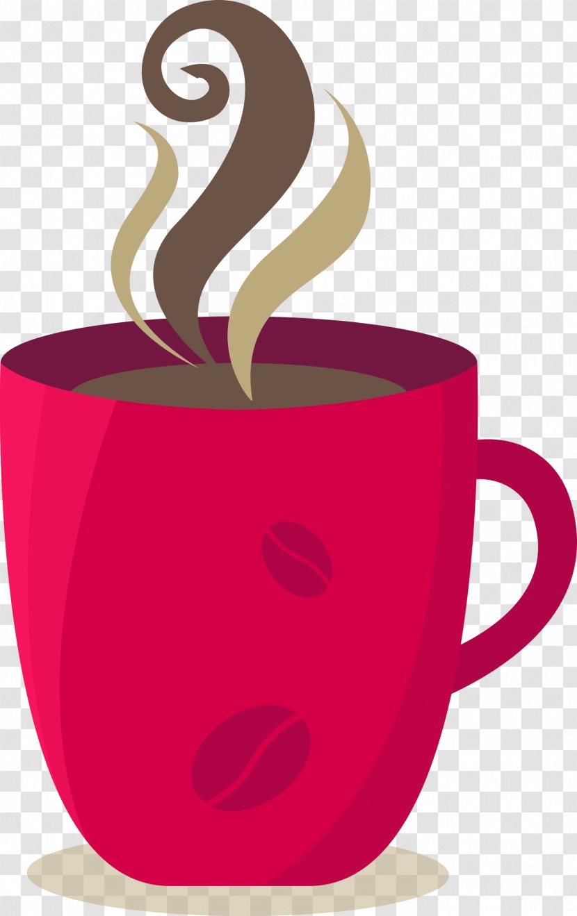 Coffee Cup Cafe Cartoon - Drawing - Material Transparent PNG