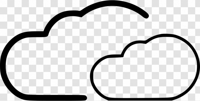 Clip Art Black & White - Blackandwhite - M Line MSaying Cloud Transparent PNG