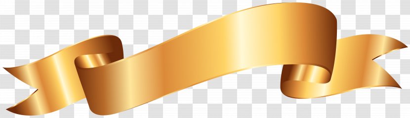 Clip Art - Banner - Gold Transparent PNG
