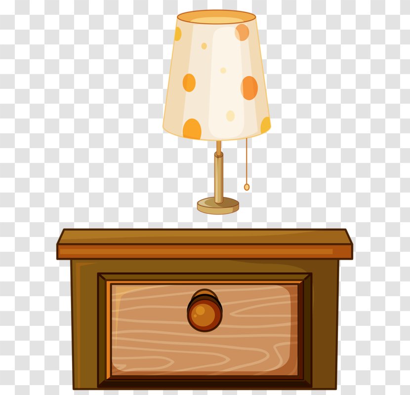 Table Clip Art - Lampshade - Cabinet And Lamp Transparent PNG
