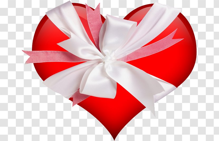 Heart Gift Valentines Day Wallpaper - Love Red Bow Transparent PNG