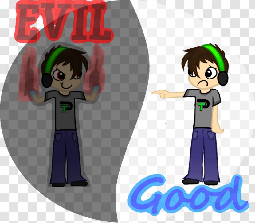 Technology Boy Figurine Fiction Animated Cartoon - Good And Evil Transparent PNG