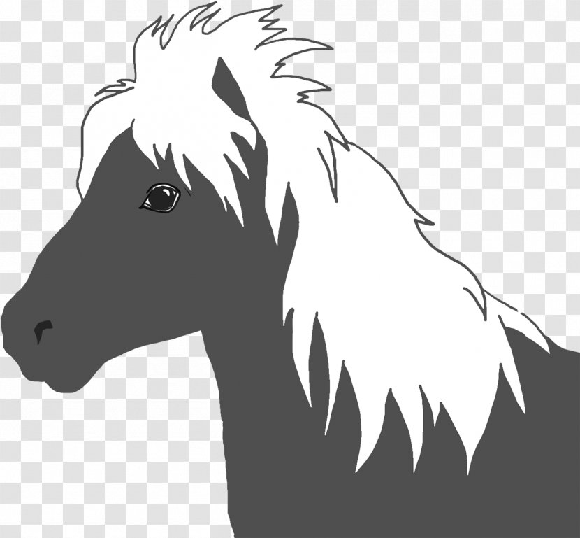 Hair Cartoon - Line Art - Wing Foal Transparent PNG