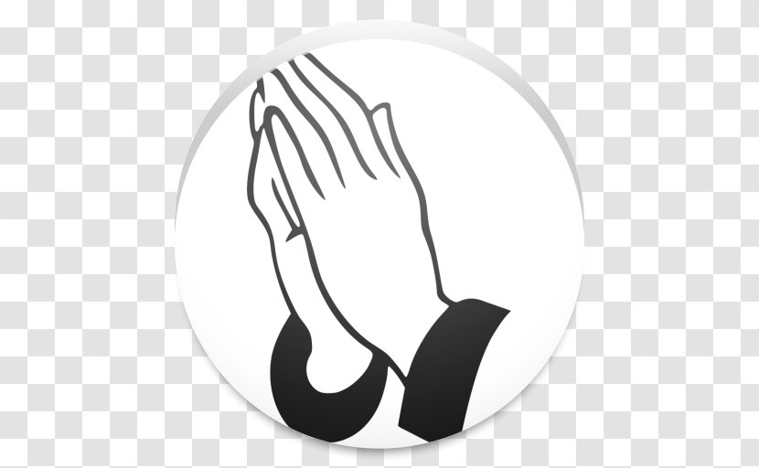 Praying Hands Clip Art Prayer Drawing Image - Monochrome - Namaste Logo Transparent PNG