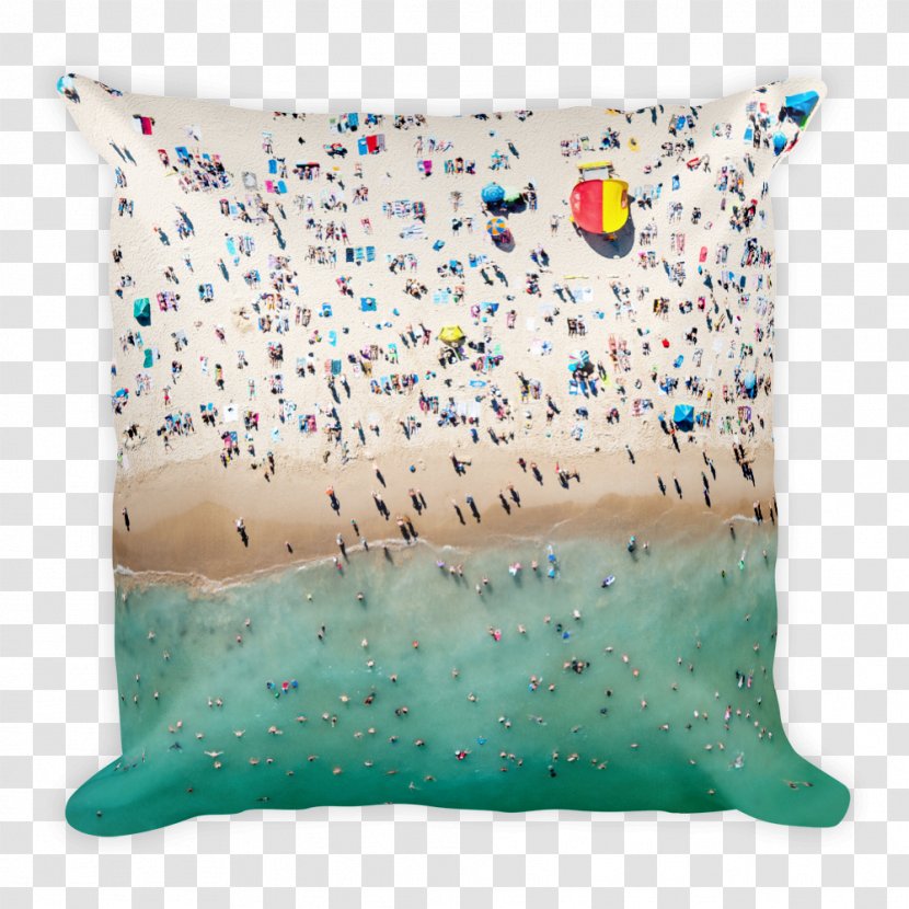 Bondi Beach Throw Pillows Cushion - Printmaking - Mockup Pillow Transparent PNG