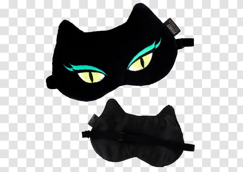 Cat Sleep Eyepatch Mask - Light Transparent PNG