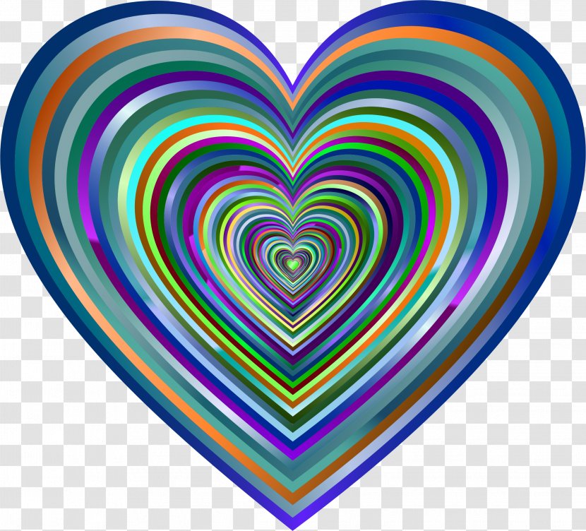 Psychedelia Psychedelic Art Clip - Heart Transparent PNG