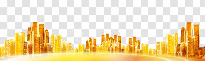 Fundal Watermark - Coreldraw - Golden City Building Transparent PNG