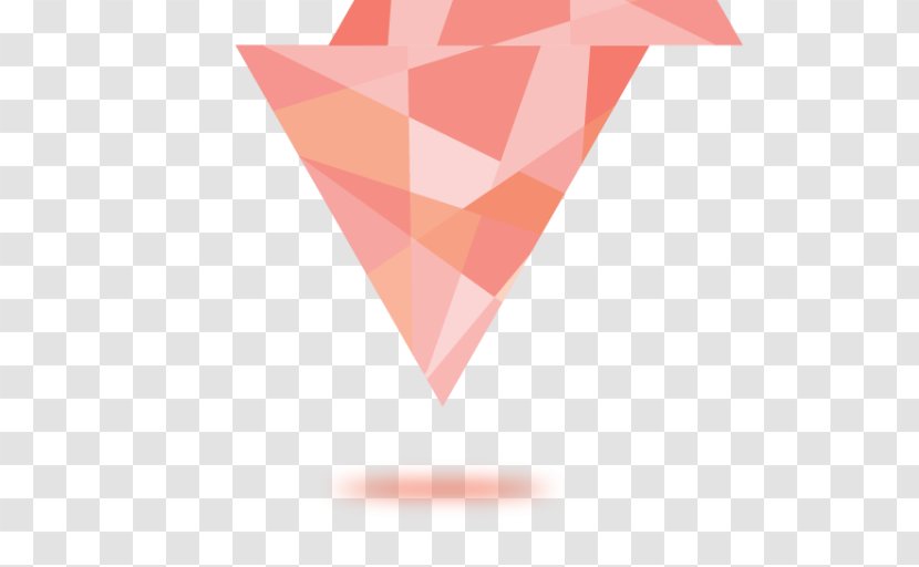 Triangle Pink M Pattern Product Design - Peach - Australia Graphic Transparent PNG