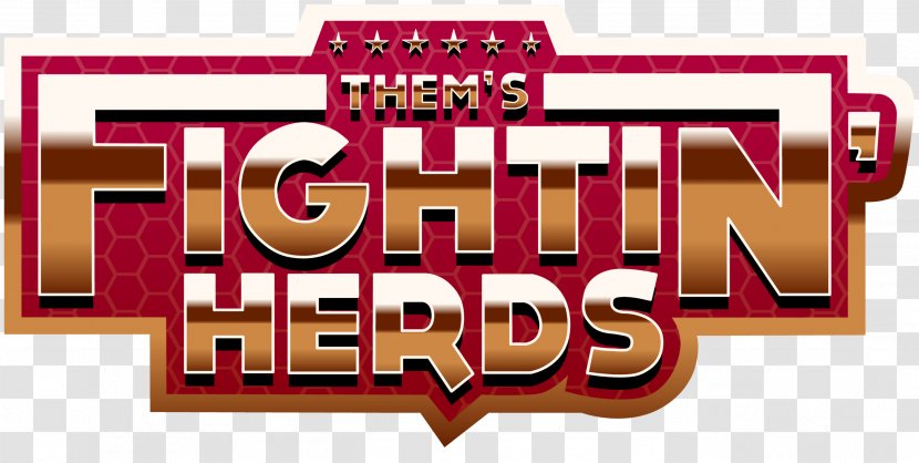 Them's Fightin' Herds Logo Indiegogo Brand Font - Gameplay Transparent PNG