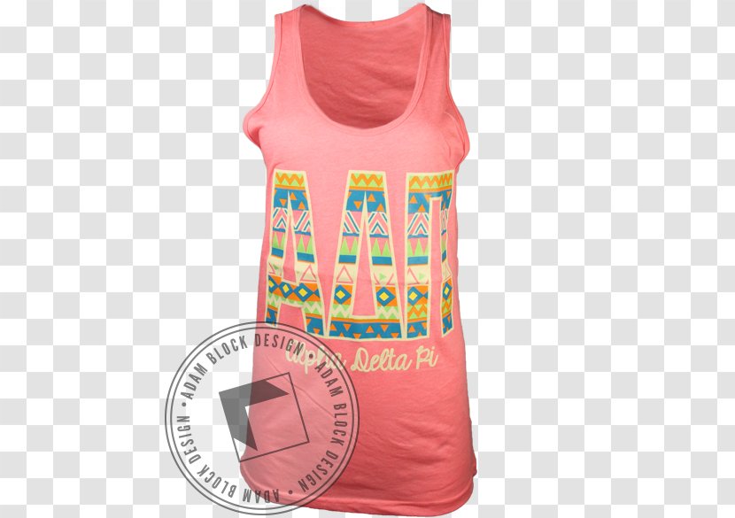 T-shirt Sleeveless Shirt Outerwear Pink M - Geometrical DESIGN Transparent PNG