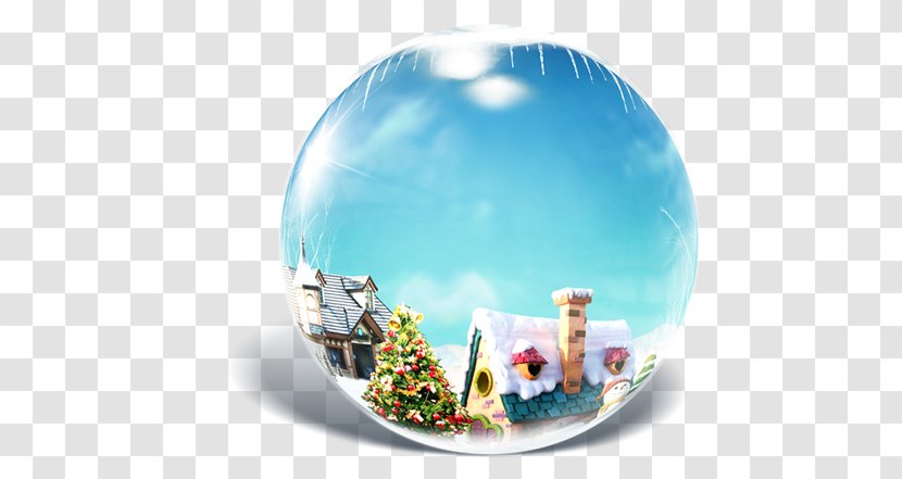 Crystal Ball Page Layout Christmas - Snow Transparent PNG