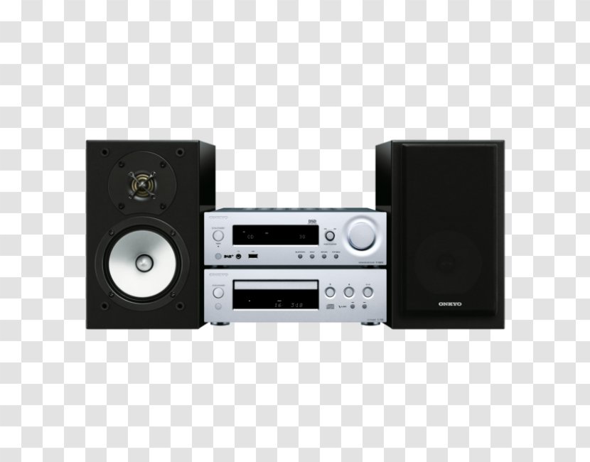 High Fidelity Onkyo CS-N755 Loudspeaker CD Player - Csn1075 Black Microsystem - Hi-fi Transparent PNG