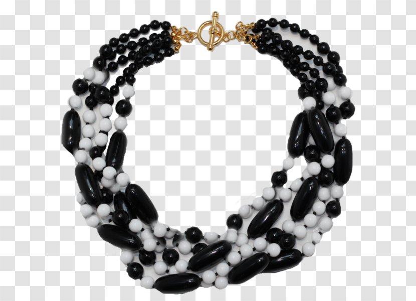 Onyx Bead Necklace Bracelet Black M - Jewelry Making - Fashion Chin Transparent PNG