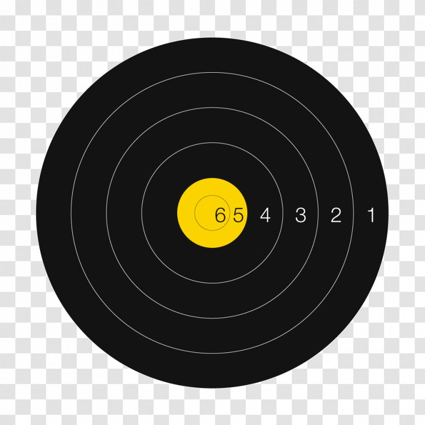 Phonograph Record Target Archery Circle - Bow And Arrow Transparent PNG