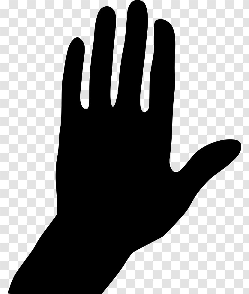 Thumb Hand Model Silhouette Glove Clip Art - Finger Transparent PNG