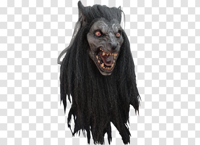 Gray Wolf Halloween Costume Mask Werewolf - Supernatural Creature Transparent PNG