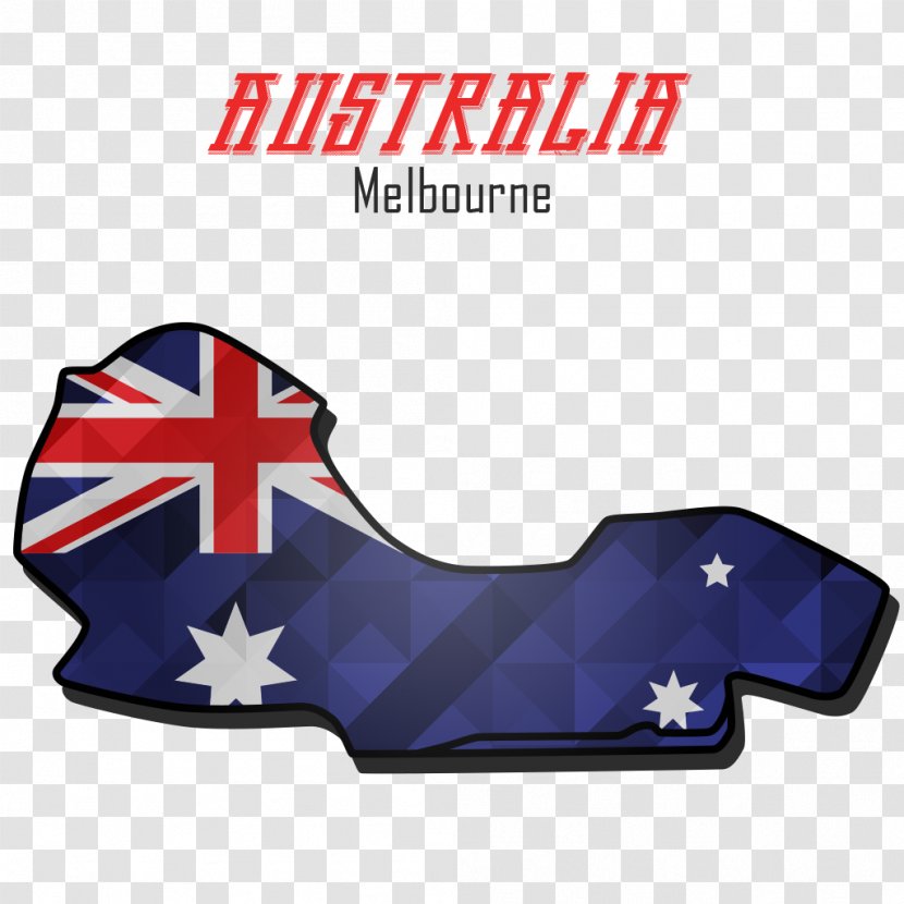 Protective Gear In Sports Formula 1 Cobalt Blue Flag - Australia Transparent PNG