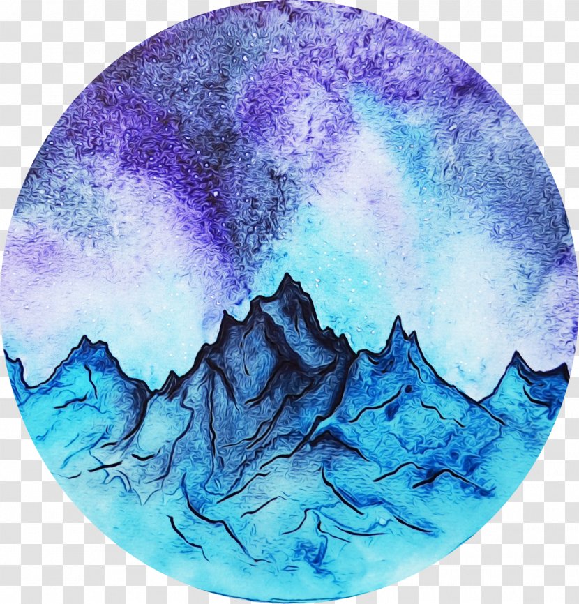 Aqua Plate Turquoise Blue Purple - World Earth Transparent PNG