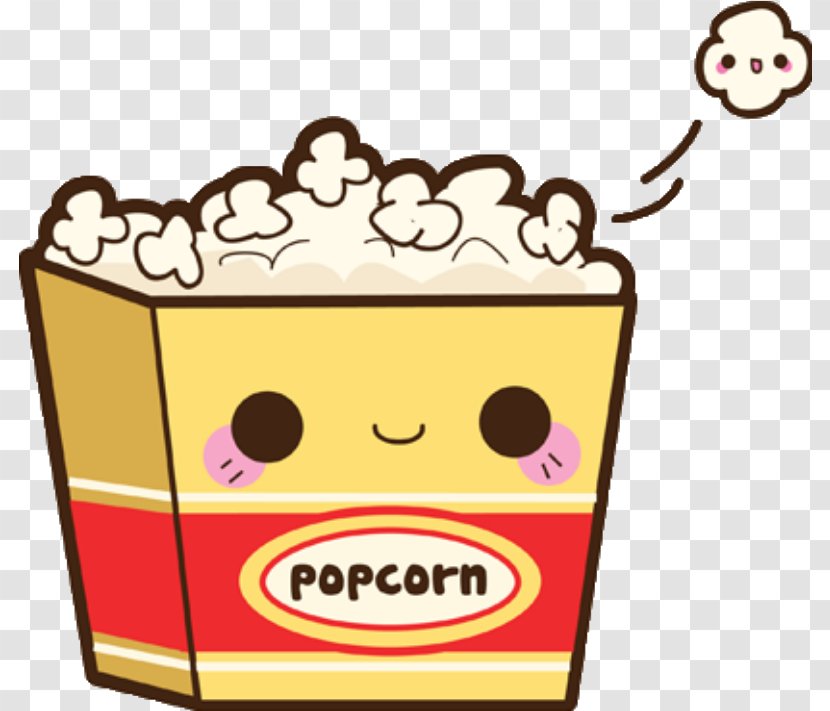 Popcorn Drawing Kawaii Illustration Caramel Corn - Marshmallow Transparent PNG