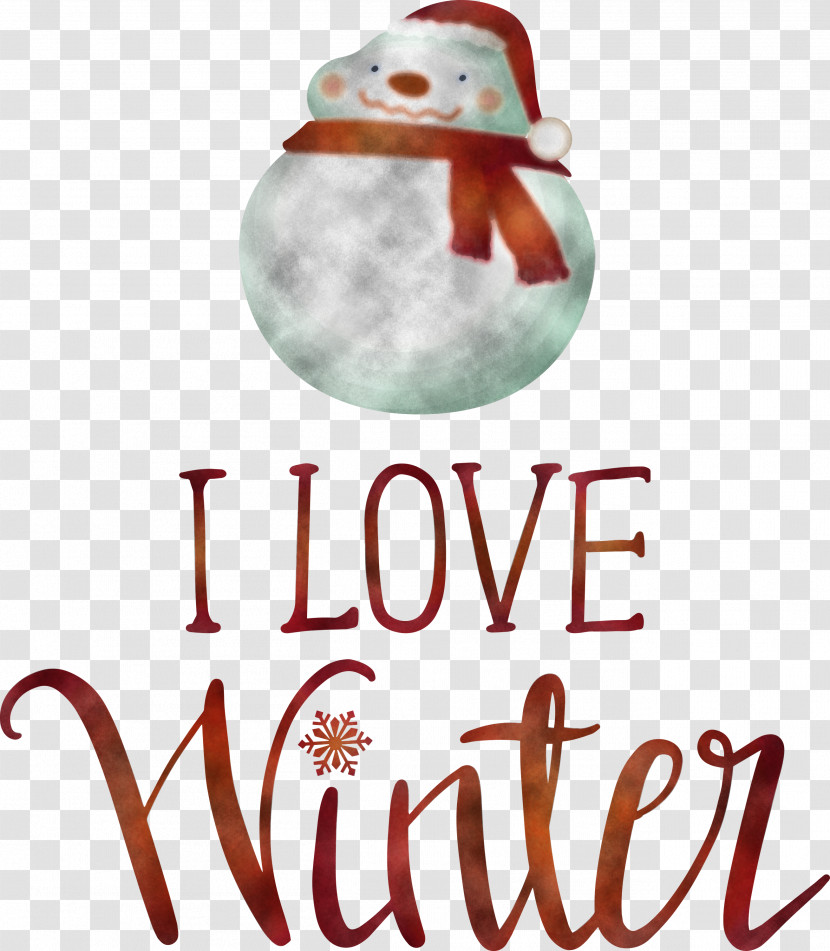 I Love Winter Winter Transparent PNG