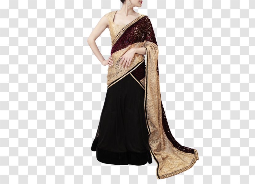 Lehenga-style Saree Gown Sari Blouse - Lehenga Transparent PNG