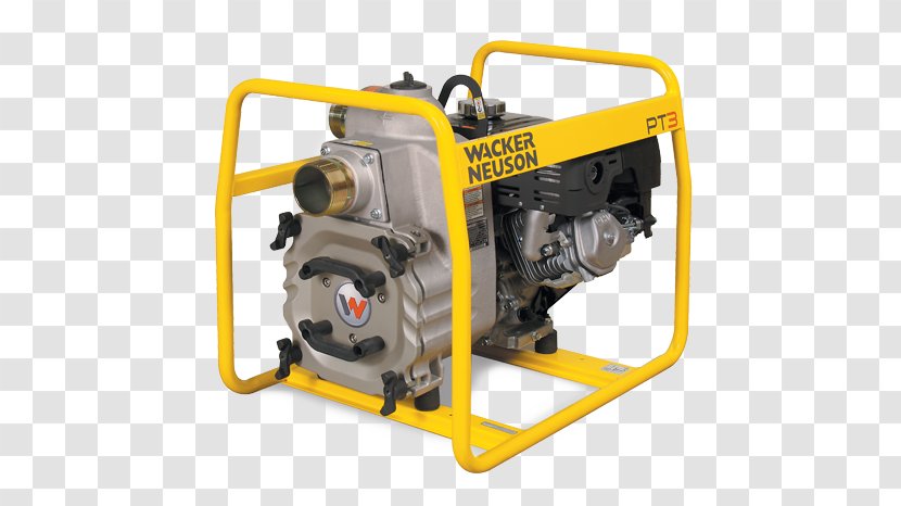 Wacker Neuson Submersible Pump Heavy Machinery Centrifugal - Frame - Construction Tools And Helmet Transparent PNG