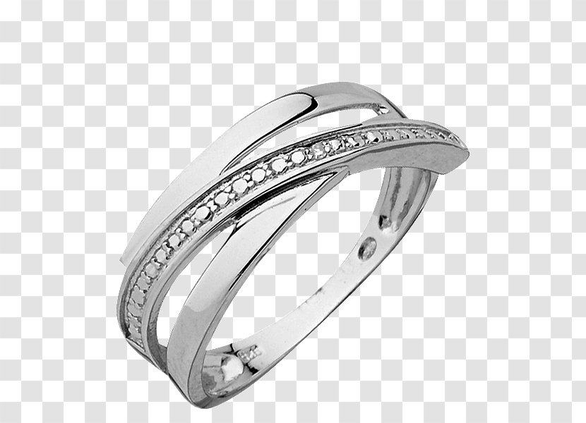 Earring Silver Diamond Jewellery - Bijou - Ring Transparent PNG