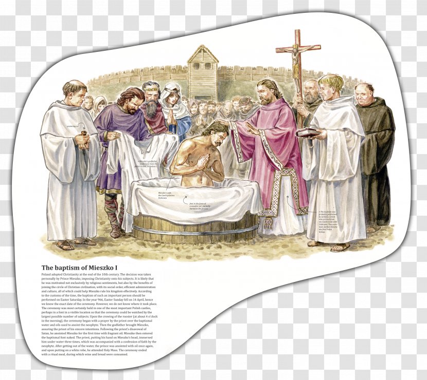 Poland Legendy Polskich Zamkow Baptism Culture Mieszko Pierwszy - Religion - Book Transparent PNG