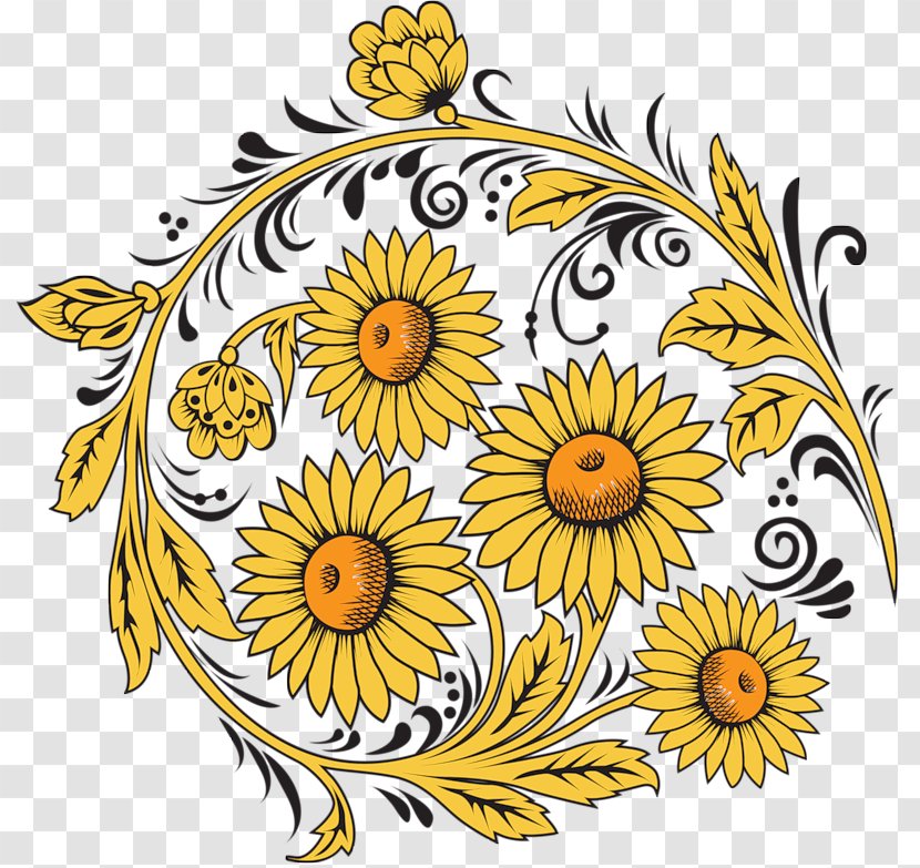 Ornament Floral Design Folk Art - Drawing Transparent PNG