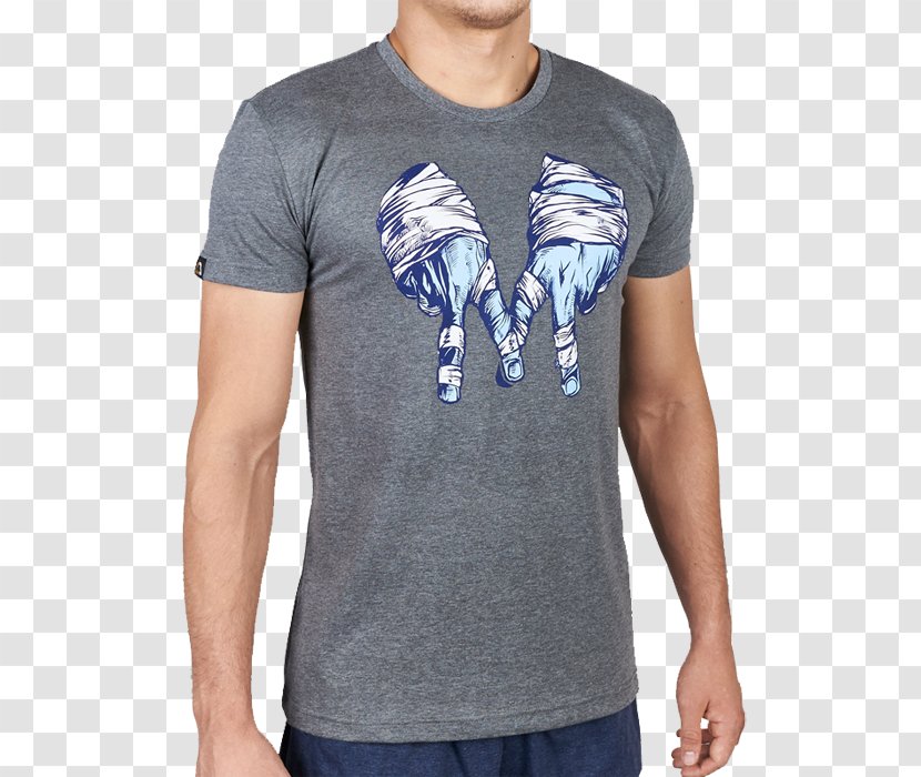 T-shirt Shoulder Sleeve - Blue Transparent PNG