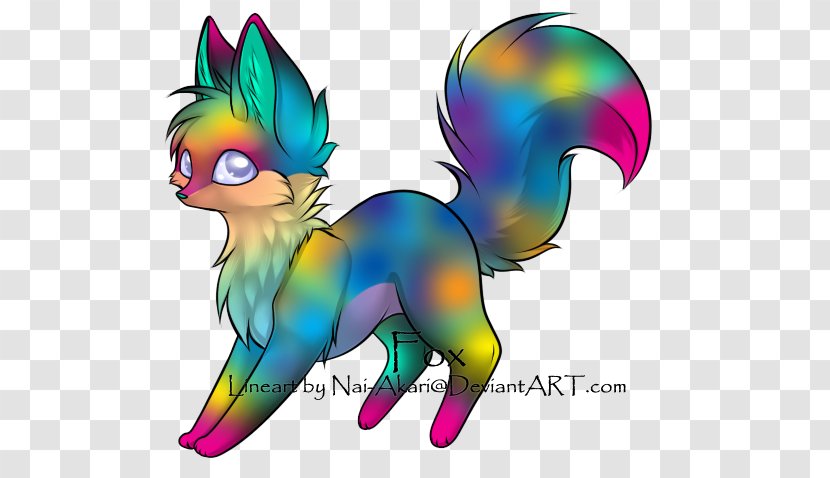 Canidae Arctic Fox Wolf Image - Frame - Raibow Emo Drawings Transparent PNG