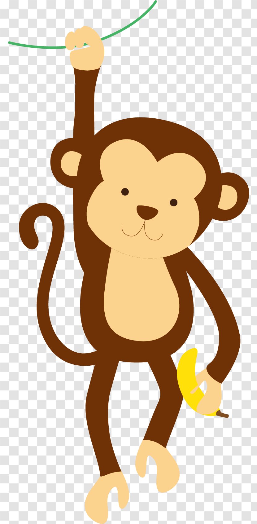 Giraffe Pony Monkey Cuteness - Child - Take The Vector Of Banana Transparent PNG