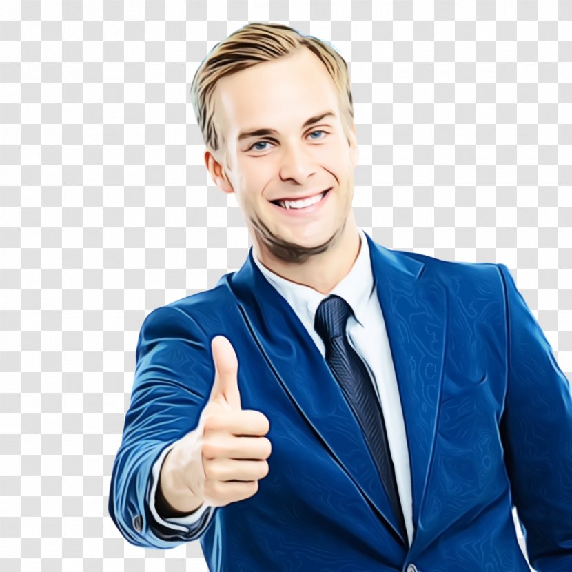 Finger Gesture Thumb White-collar Worker Businessperson - Recruiter - Smile Transparent PNG