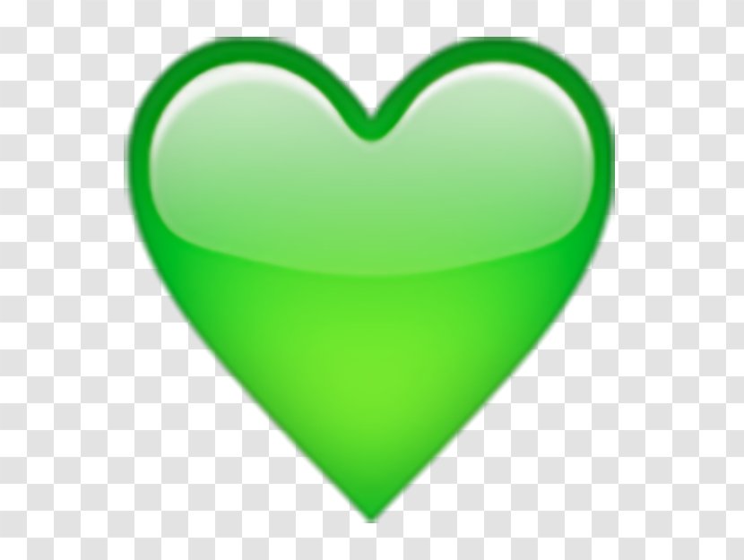 Heart Emoji Green Symbol Yellow - Orange Transparent PNG