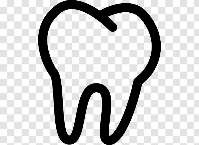 Human Tooth Dentistry Clip Art - Silhouette - Dental Cliparts Transparent PNG