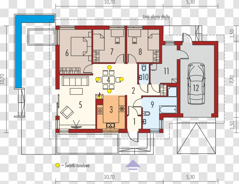 Floor Plan House Square Meter Bedroom Facade Transparent PNG