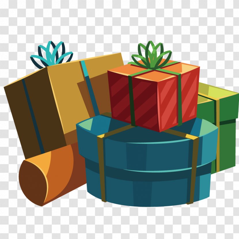 Gift Christmas - Gratis - Vector Model Box Transparent PNG