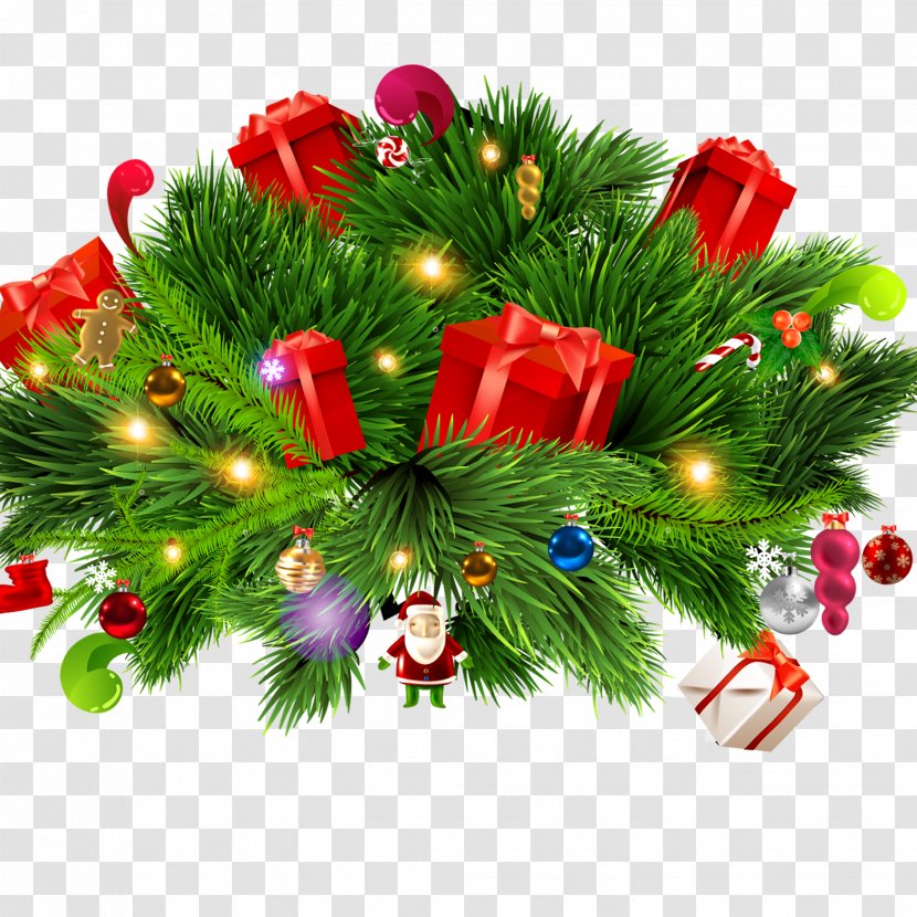 Christmas Tree Gift Computer File - Grass - Branches Transparent PNG