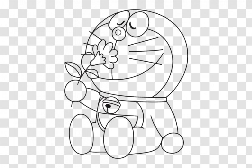 Doraemon Drawing Painting Coloring Book - Silhouette Transparent PNG