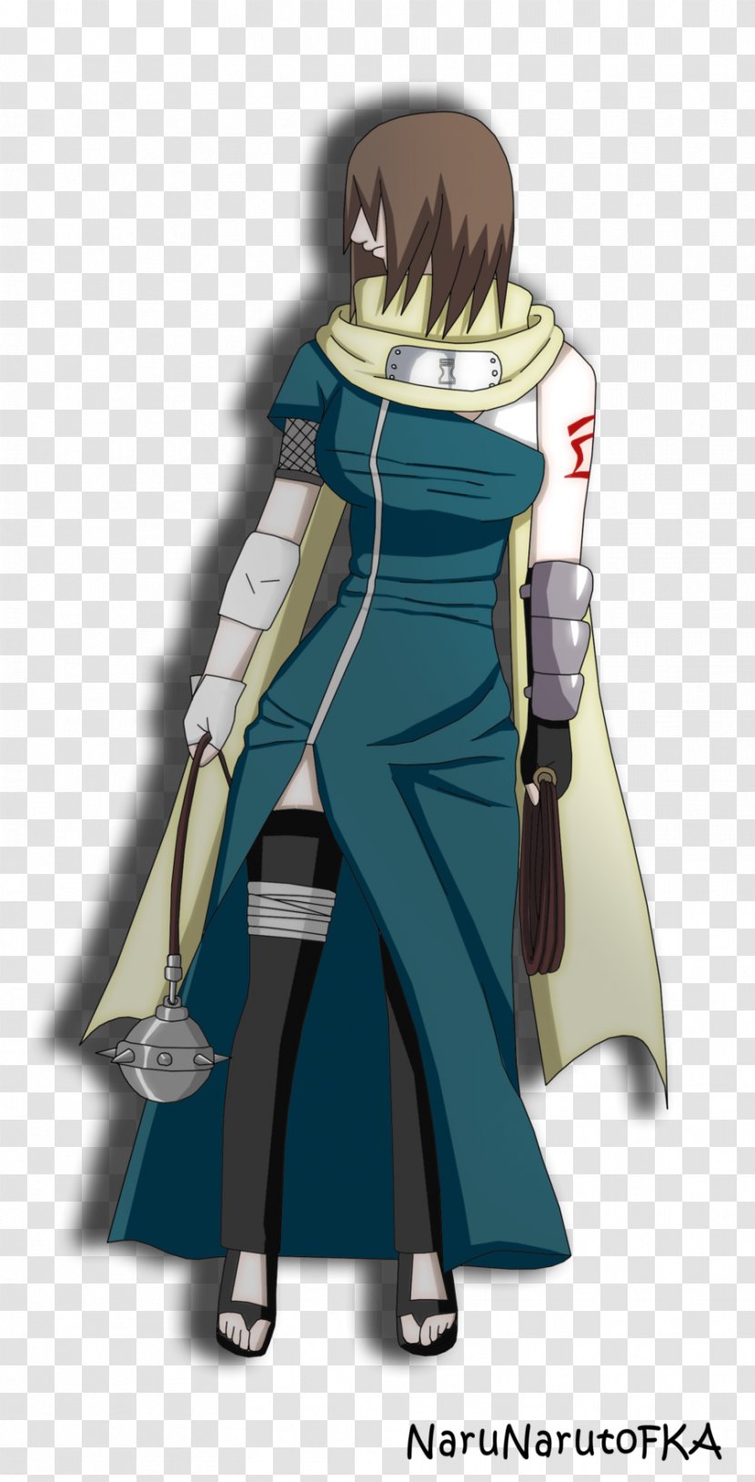 Gaara Neji Hyuga Costume Naruto Character - Watercolor Transparent PNG