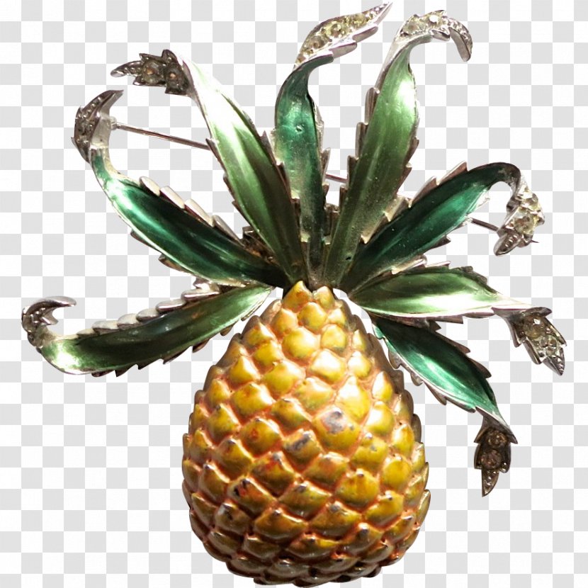 Pineapple Brooch Jewellery Gold Transparent PNG