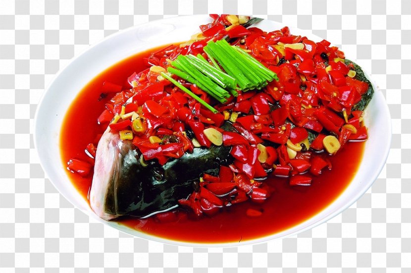 Chinese Cuisine Mapo Doufu Sweet And Sour Dish Capsicum Annuum - Food - Fish Head Transparent PNG
