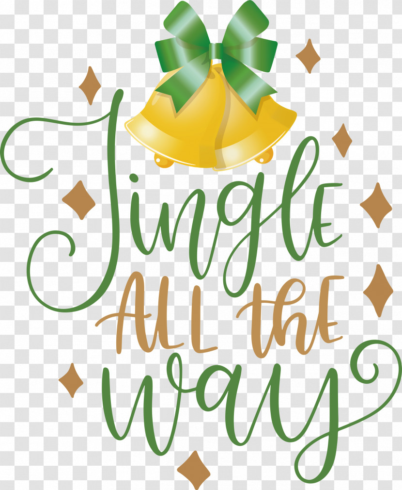 Jingle All The Way Christmas Transparent PNG