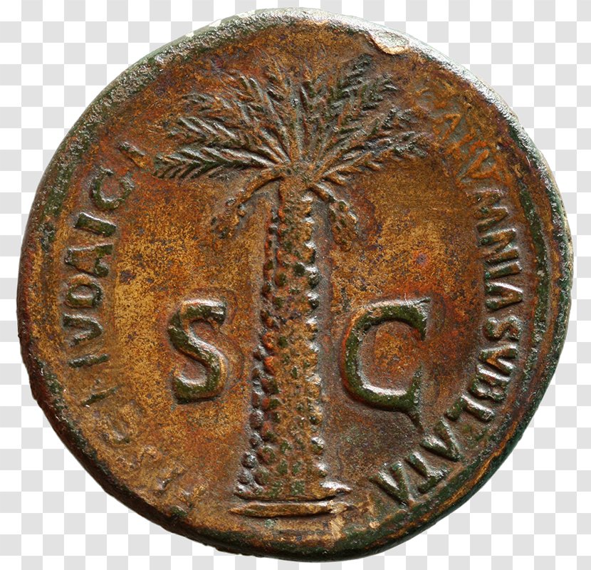 Coin Sestertius Copper Procurator Bronze - Jewish People Transparent PNG