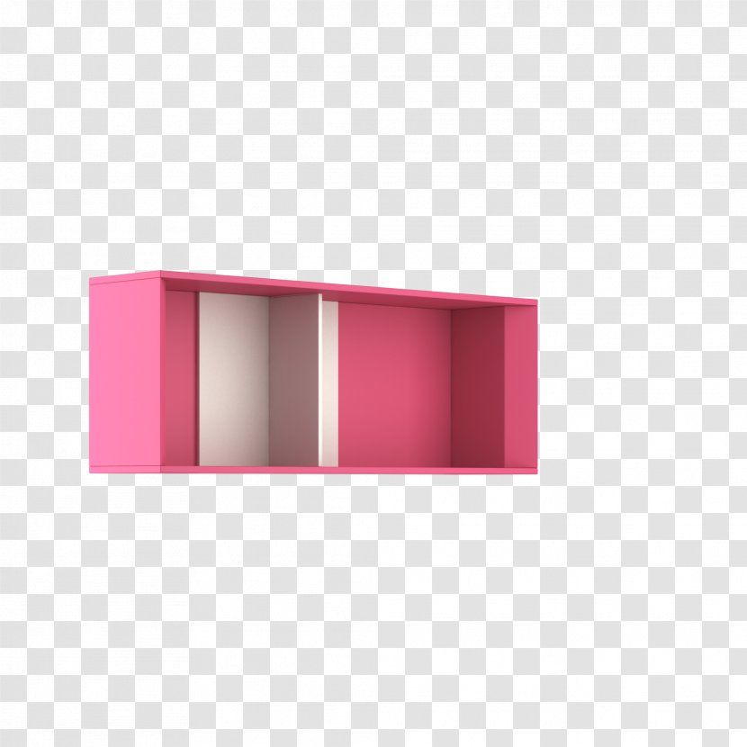 Shelf Rectangle - Pink - Angle Transparent PNG