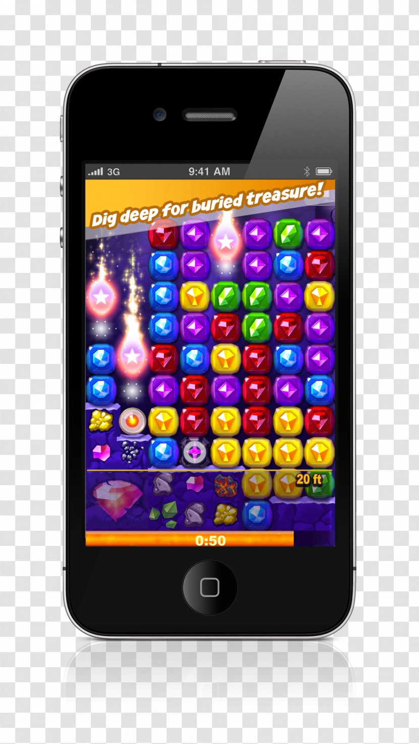 Feature Phone Smartphone Ruby Blast IPhone 4 Bubble Safari - Mobile - Arcade Games Transparent PNG