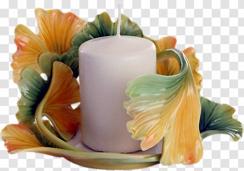Flameless Candle Decorative Arts Chinese Ceramics Pottery - Orange Transparent PNG